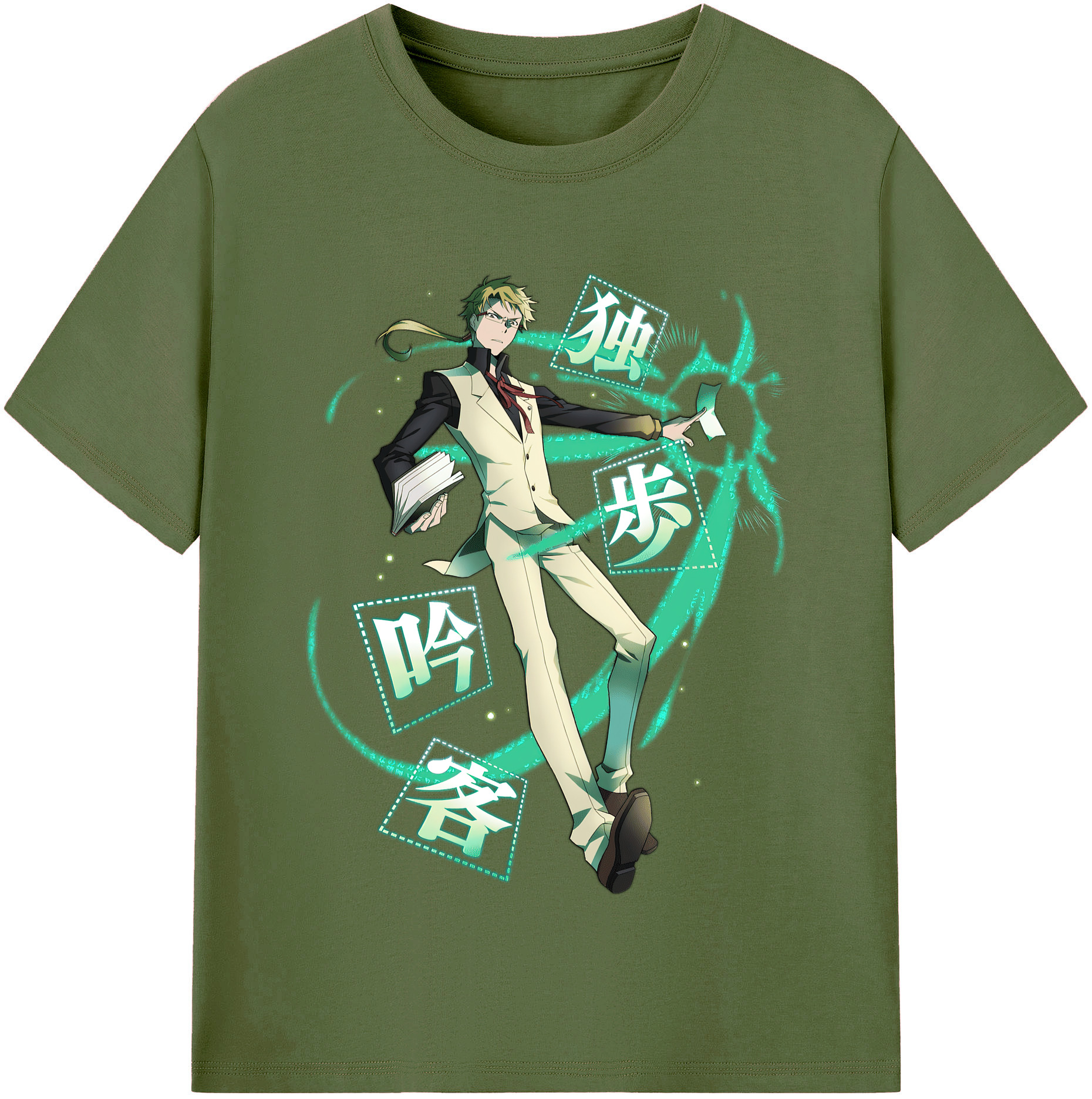 （画像用） 文豪ストレイドッグス Bungo Stray Dogs 綿100％半袖Tシャツ（フロントプリント）